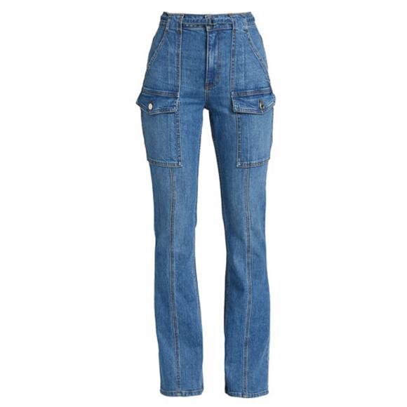 10 Crosby Derek Lam Aspen High Rise Flared Leg Jeans - Size 25 - Picture 1 of 10